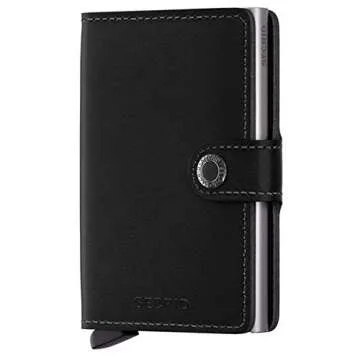 Secrid Men Mini Wallet Genuine Leather RFID Safe Card Case for max 12 cards 16mm slim Brown