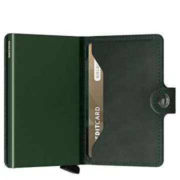 Secrid Men Mini Wallet Genuine Leather RFID Safe Card Case for max 12 cards 16mm slim Brown