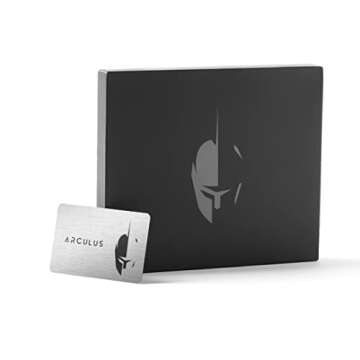Arculus Silver Key Card - Secure & Convenient Crypto Wallet for Digital Asset Cold Storage. Offline Wallet for Bitcoin, Cryptocurrency & NFTs with 3-Factor Authentication