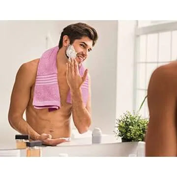 Utopia Towels 8-Piece Premium Towel Set, 2 Bath Towels, 2 Hand Towels, and 4 Wash Cloths, 100% Ring Spun Cotton Highly Absorbent Towels for Bathroom, Sports, and Hotel (Pink)