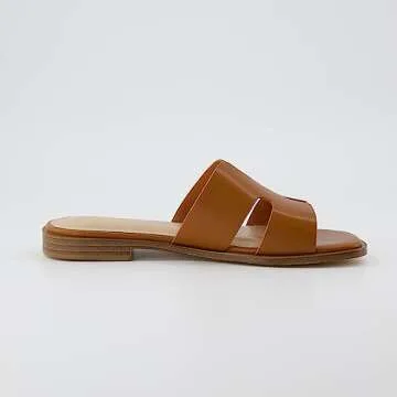 CUSHIONAIRE Women's Voyage Slide Sandal in Whiskey - Comfort & Style