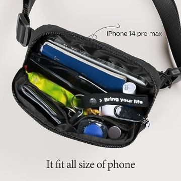 ODODOS Mini Belt Bag for Workouts and Travel