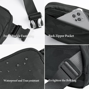 ODODOS Mini Belt Bag for Workouts and Travel