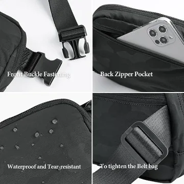 ODODOS Mini Belt Bag for Workouts and Travel