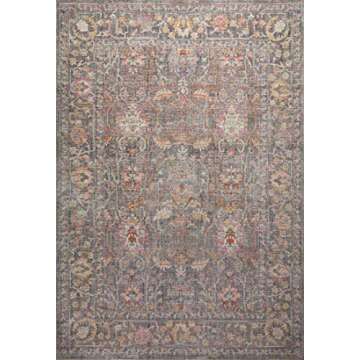 Loloi Chris Loves Julia Rosemarie Area Rug - Classic No-Shed, Soft, Antique Inspired Modern Rug for ...