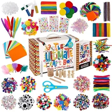 3000+ Pcs Arts and Crafts Supplies for Kids - Ultimate Craft Kit with 99 Activities Book for Boys & ...
