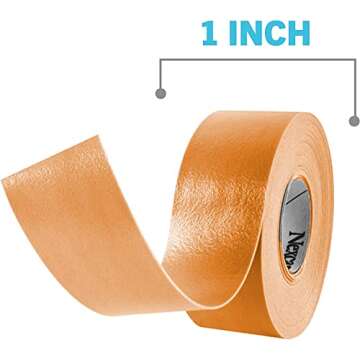 Nexcare Absolute Waterproof Tape - Ultimate Skin Protection 1" x 5 Yards (Pack of 7)