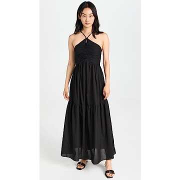 Playa Lucila Women's Halter Dress, Black, XS