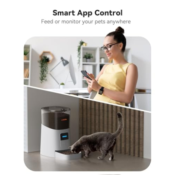 WOPET Automatic Dog Feeder with App Control for Remote Feeding