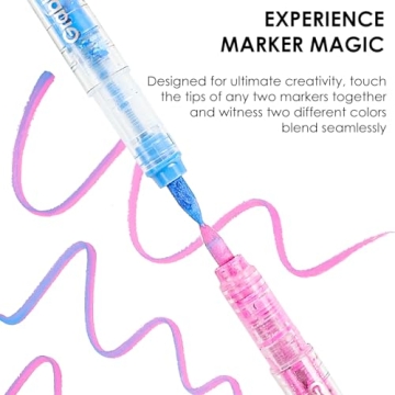 Grabie Acrylic Paint Pens Set - Brush Tip Markers for Crafting