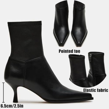 Stylish Goiphrri Black Ankle Boots for Women