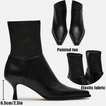 Stylish Goiphrri Black Ankle Boots for Women