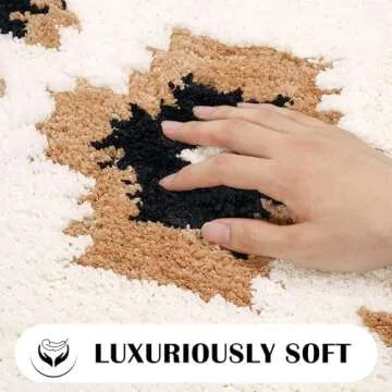 Tyrot Boho Long Bathroom Rug Runner Washable Plush Mat