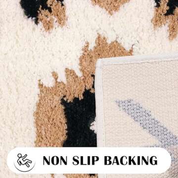 Tyrot Boho Long Bathroom Rug Runner Washable Plush Mat