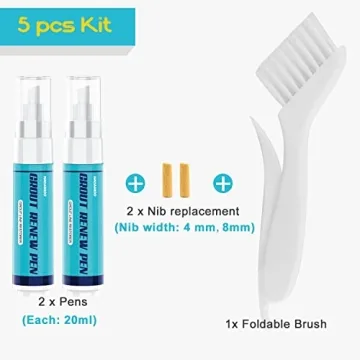 NADAMOO Grout Renew Pen White Restore Tile Grout Lines