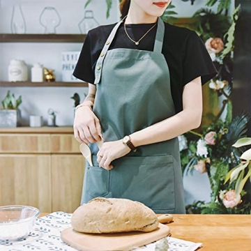 MORNITE Waterproof Art Apron Adjustable Machine Washable