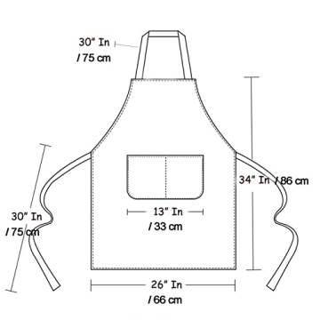 MORNITE Waterproof Art Apron Adjustable Machine Washable