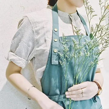 MORNITE Waterproof Art Apron Adjustable Machine Washable