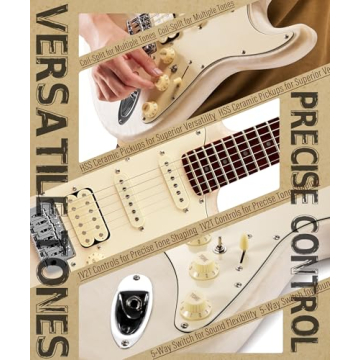 AKLOT DIY Electric Guitar Kit with Flame Maple Top