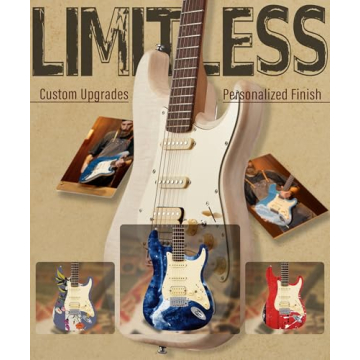 AKLOT DIY Electric Guitar Kit with Flame Maple Top