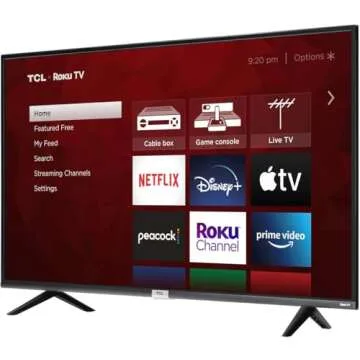 TCL 50-inch Class 4-Series 4K UHD Smart Roku LED TV - 50S435, 2021 Model