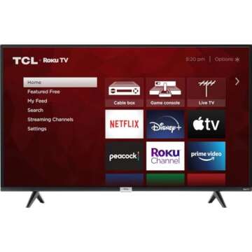 TCL 50-inch Class 4-Series 4K UHD Smart Roku LED TV - 50S435, 2021 Model