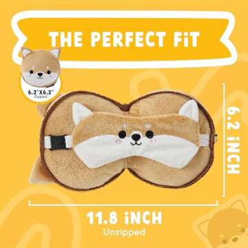 ecoZen Lifestyle Travel Pillow Set with Eye Mask - Comfort for Traveling Kids - Soft and Supportive ...