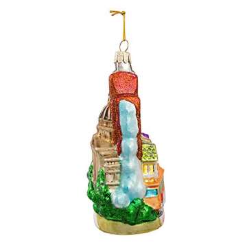 Kurt Adler C4106 San Francisco Glass Cityscape Ornament, 5-Inch