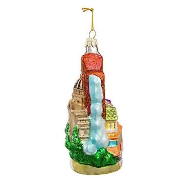 Kurt Adler C4106 San Francisco Glass Cityscape Ornament, 5-Inch