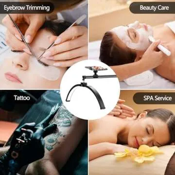 yAyusi Lash Light for Techs with Phone Holder and Dimming