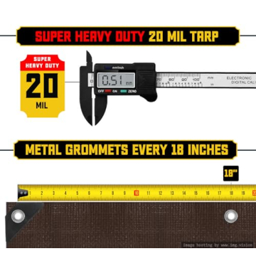 Core Tarps Heavy Duty Waterproof Tarp for All Seasons