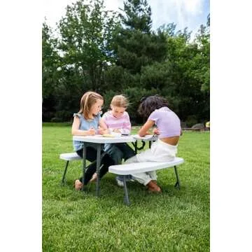 Stansport Compact Kids Picnic Table (G-940), White