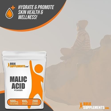 Malic Acid Powder for Energy & Skin Support - Gluten Free