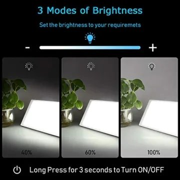 SkyGenius 10000 Lux Light Therapy Lamp Adjustable Brightness