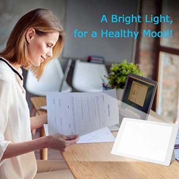 SkyGenius 10000 Lux Light Therapy Lamp Adjustable Brightness