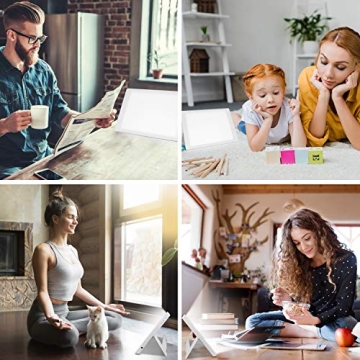 SkyGenius 10000 Lux Light Therapy Lamp Adjustable Brightness