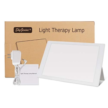 SkyGenius 10000 Lux Light Therapy Lamp Adjustable Brightness