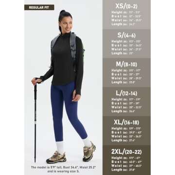 Emlovm Women's Fleece Running Jacket Quarter Zip Pullover Water Resistant Thermal Equestrian Shirt Warm Winter Golf Gear Black XS