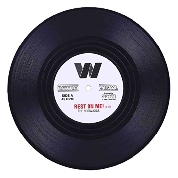 Colorful Retro Vinyl Record Coasters - Gift Box Set of 6