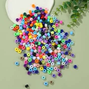 24 Colors Pony Beads for DIY Crafts and Jewelry Making