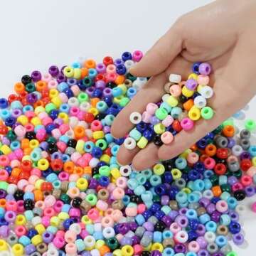 24 Colors Pony Beads for DIY Crafts and Jewelry Making