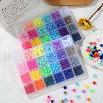 24 Colors Pony Beads for DIY Crafts and Jewelry Making
