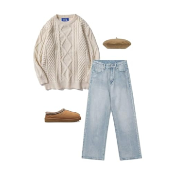 Aelfric Eden Vintage Oversized Knit Sweater Unisex Khaki