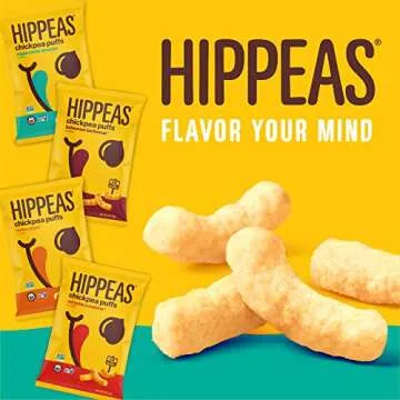 Hippeas Chickpea Puffs, Bold & Spicy Variety Pack: Barbecue, Sriracha, 0.8 Ounce (Pack of 18), 3g Pr...
