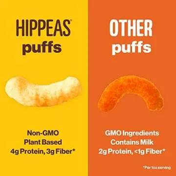 Hippeas Chickpea Puffs, Bold & Spicy Variety Pack: Barbecue, Sriracha, 0.8 Ounce (Pack of 18), 3g Protein, 2g Fiber, Vegan, Gluten-Free, Crunchy, Plant Protein Snacks