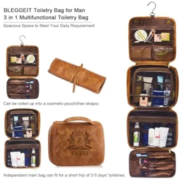 Custom Hanging Toiletry Bag for Men Gifts