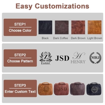 Custom Hanging Toiletry Bag for Men Gifts