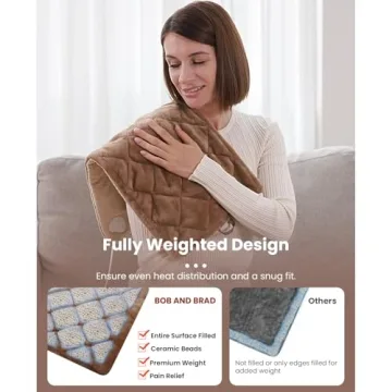 Weighted Heating Pad for Deep Pain Relief and Comfort