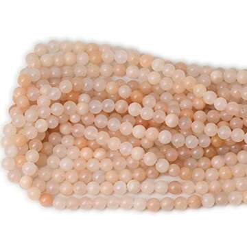 CHEAVIAN 45PCS 8mm Natural Pink Aventurine Gemstone Beads