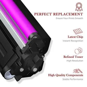 Toner Kingdom Compatible Toner-Cartridge Replacement for Canon 054H 054 High Yield CRG-054 for Canon Color ImageClass LBP622Cdw MF644Cdw MF642Cdw MF640C Printer - 4Pack(1B 1C 1M 1Y)